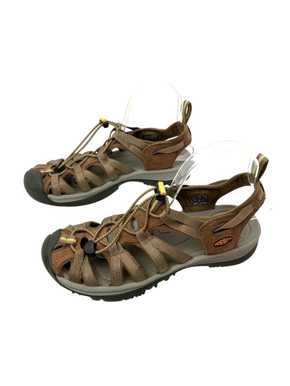 KEEN Whisper Waterproof Closed-Toe Hiking Sandals Womens 8.5 Brown